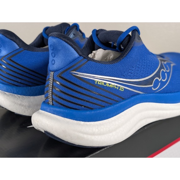 Saucony Triumph 23 Men\'s 11.5 Wide Running Shoes Lapis Silver S21023-215 main image 5